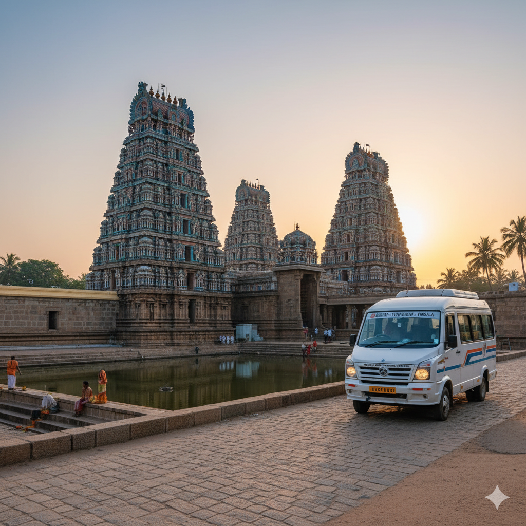 Madurai to Chennai Sightseeing Tour (1 Night / 2 Days)Ultimate Luxury 12+1 TEMPO TRAVELLER Service by Rengha Travels