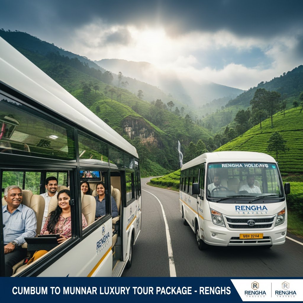 CUMBUM TO MUNNAR tOUR PACKAGE WITH VOLVO BUS
