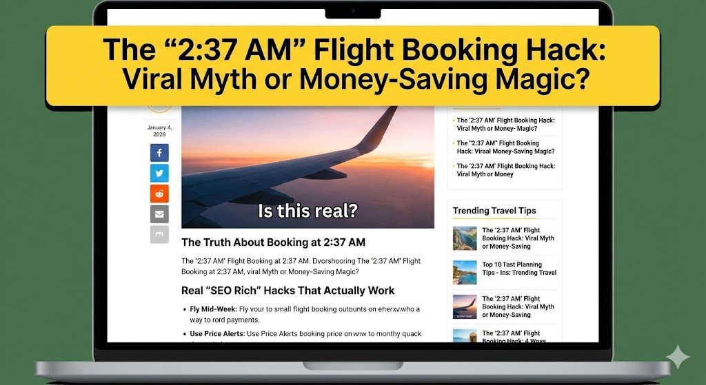 The 2 37 AM Flight Booking Hack Viral Myth or Money Saving Magic