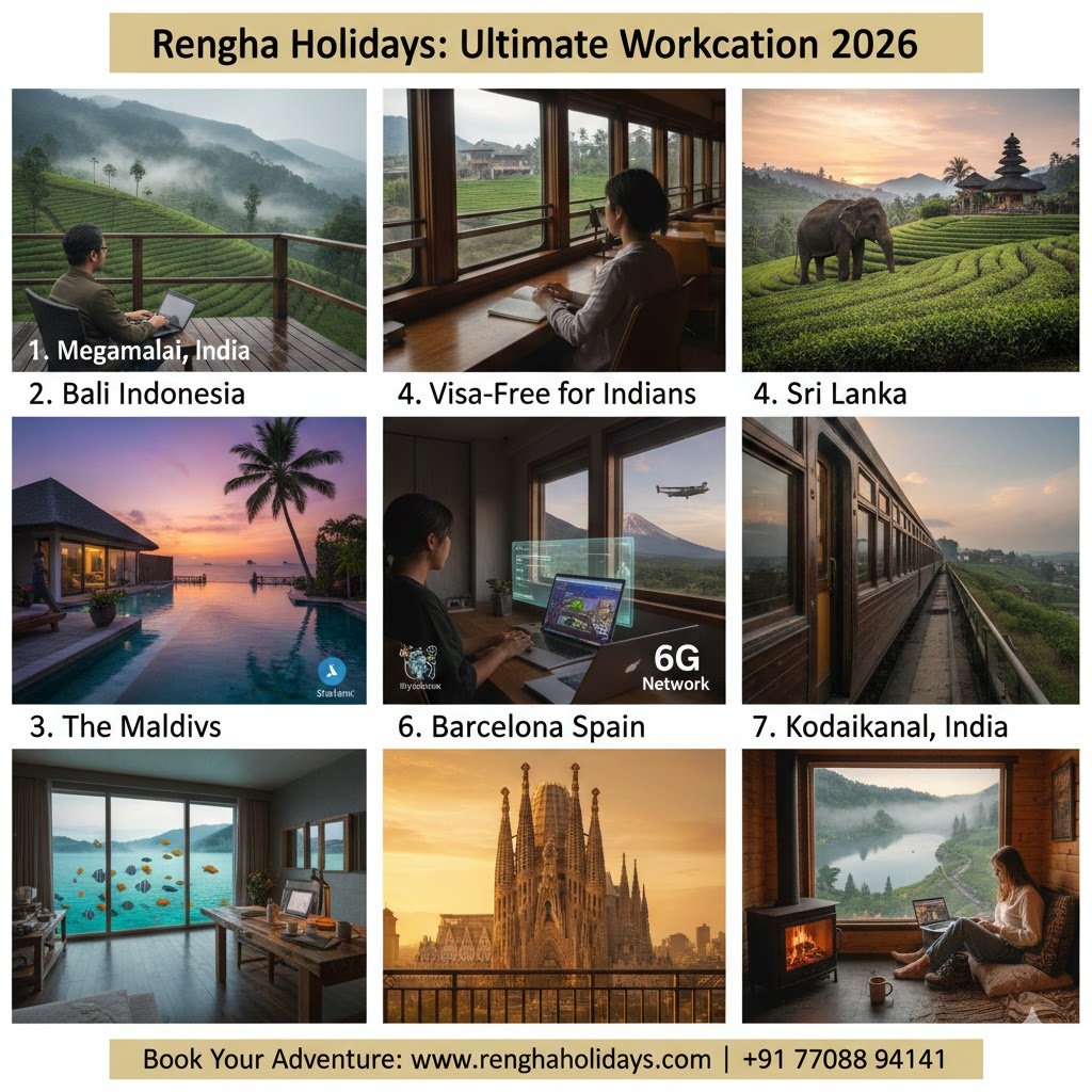 Top 7 Workcation Destination 2026 by Rengha Holidays