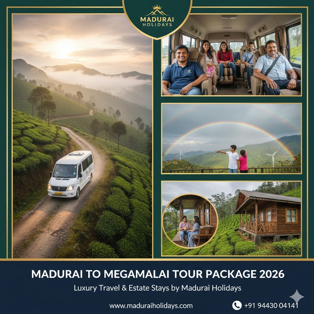 #1 Madurai to Megamalai Tour Package 2026