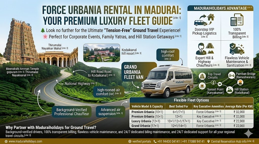 Force Urbania Rental in Madurai 2026