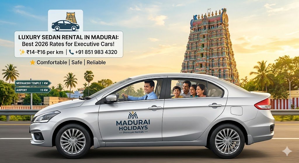 Luxury Sedan Rental in Madurai Best 2026 Rates for Premium Executive Cars