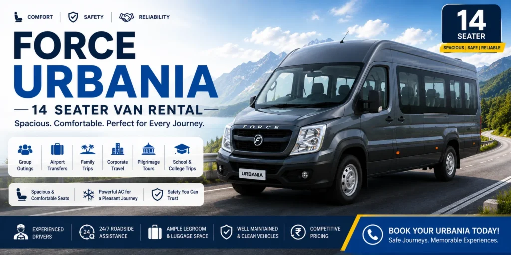 14 Seater Urbania Rental in Madurai