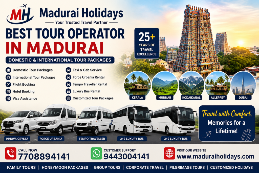 Best Tour Operator in Madurai 2026