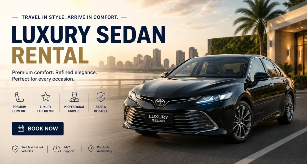 Luxury-sedan-rental in madurai for local and out staition trip from madurai